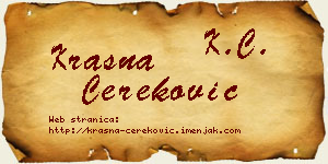Krasna Čereković vizit kartica
